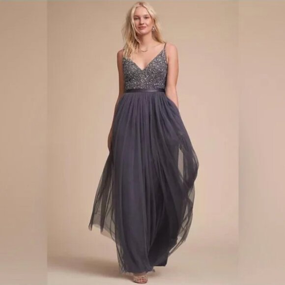 BHLDN Dresses & Skirts - BHLDN NWOT Avery Sequin Hydrangea Dress Size 14